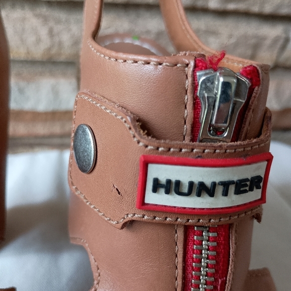 Hunter Morant Women's Leather block heel sandals_9.5 - Picture 11 of 12